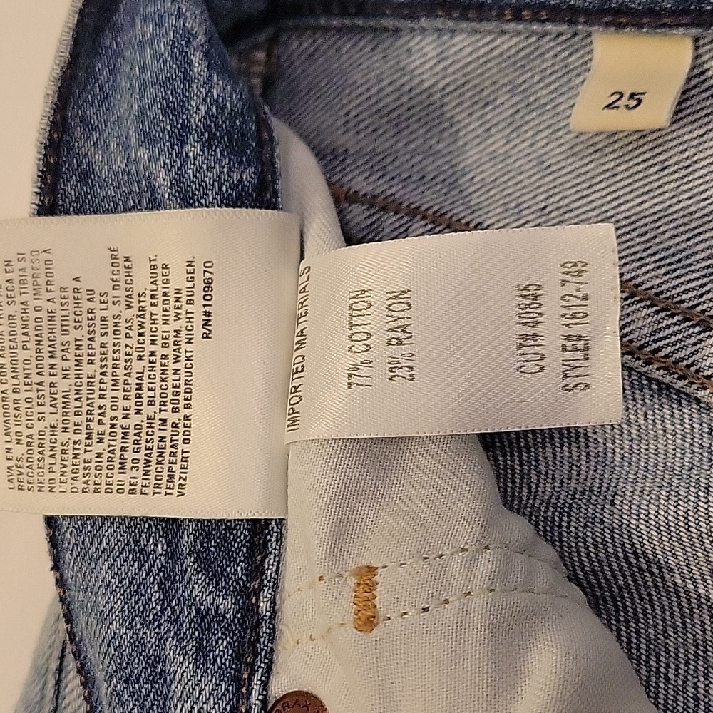 Citizens of humanity Cora relaxed undone hem size 25 Premium Denim - Picture 9 of 16
